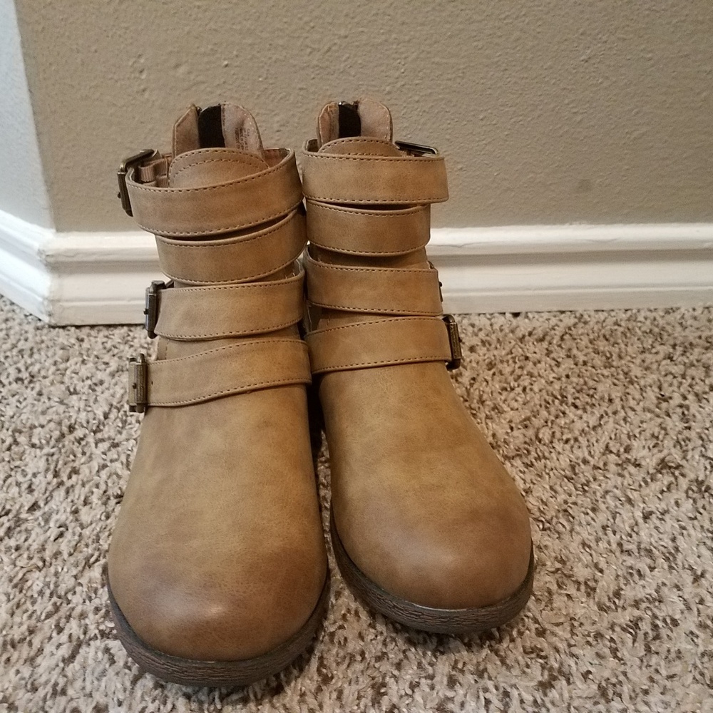 Tan ankle boots